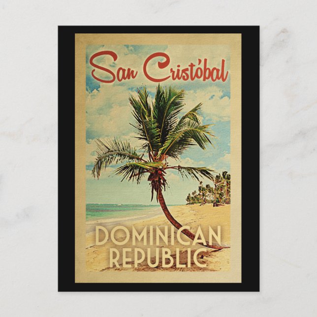 San Cristobal Palm Tremola Postkarte (Vorderseite)