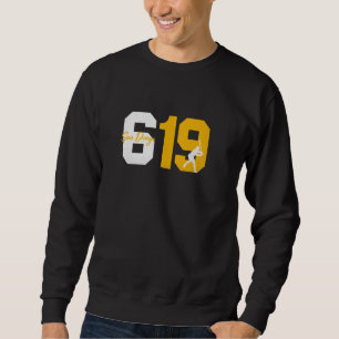 San Diego 619 Vintag 90er Baseball Player Silhoue Sweatshirt