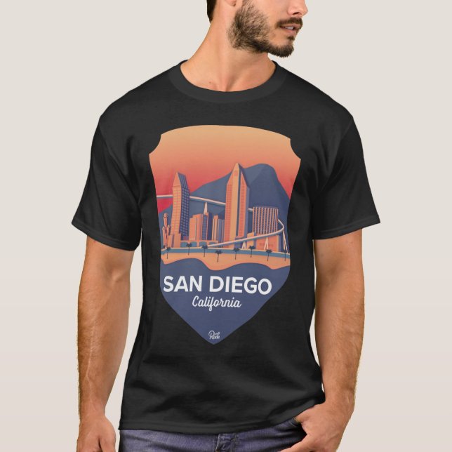 San Diego Abzeichen T-Shirt (Vorderseite)