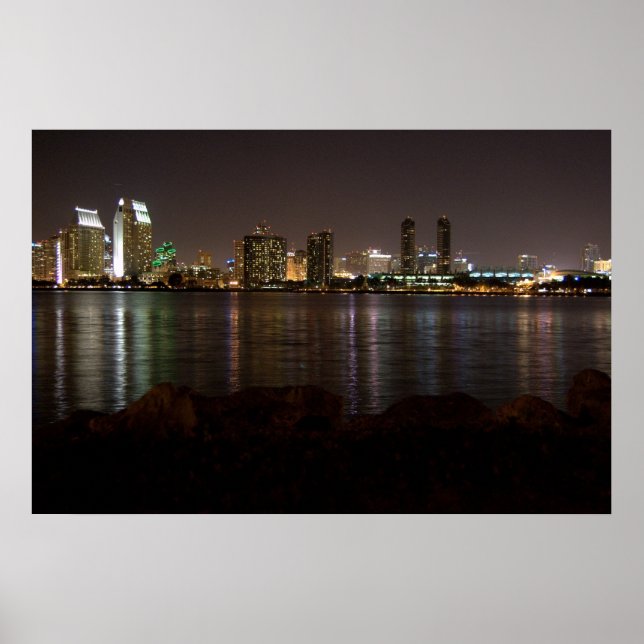 San Diego at Night Poster (Vorne)
