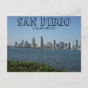 San Diego - Aussicht auf die Innenstadt von der In Postkarte