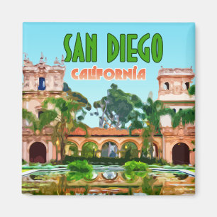 San Diego Balboa Park Kalifornien Vintage Magnet