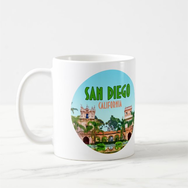 San Diego Balboa Park Vintag Kaffeetasse (Links)