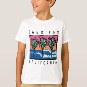 San Diego Beach Wellen Vintage Surfen Grafik T-Shirt