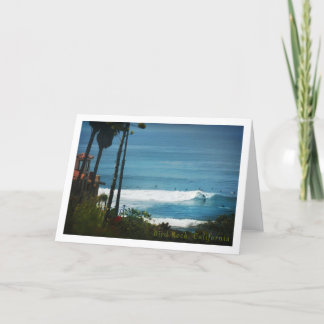 SAN DIEGO Bird Rock house surfers Carte de remerci
