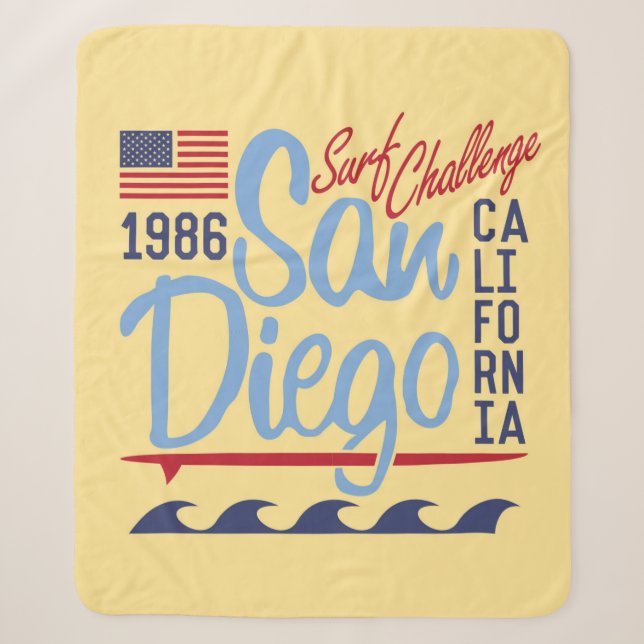 San Diego Brandungs-Herausforderung 1986 Sherpadecke (Vorderseite)