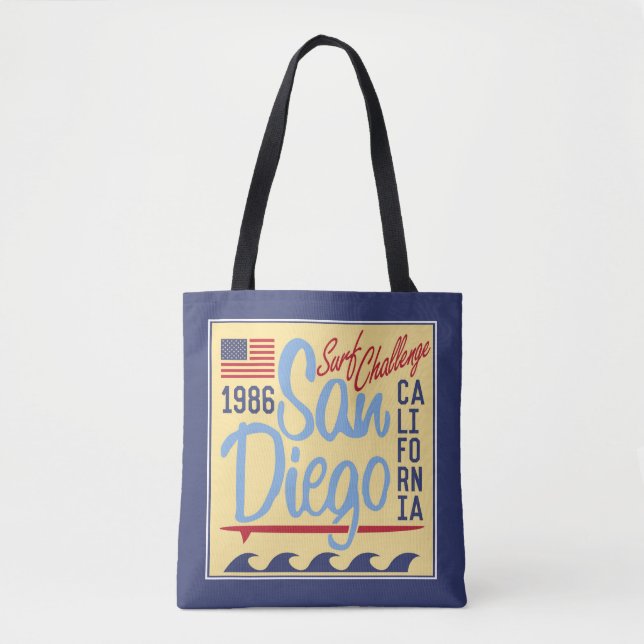 San Diego Brandungs-Herausforderung 1986 Tasche (Vorderseite)