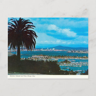 San Diego Bucht von Loma Linda Vintag Postkarte