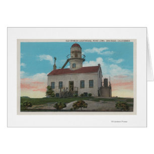 San Diego, CA - alter spanischer Leuchtturm an