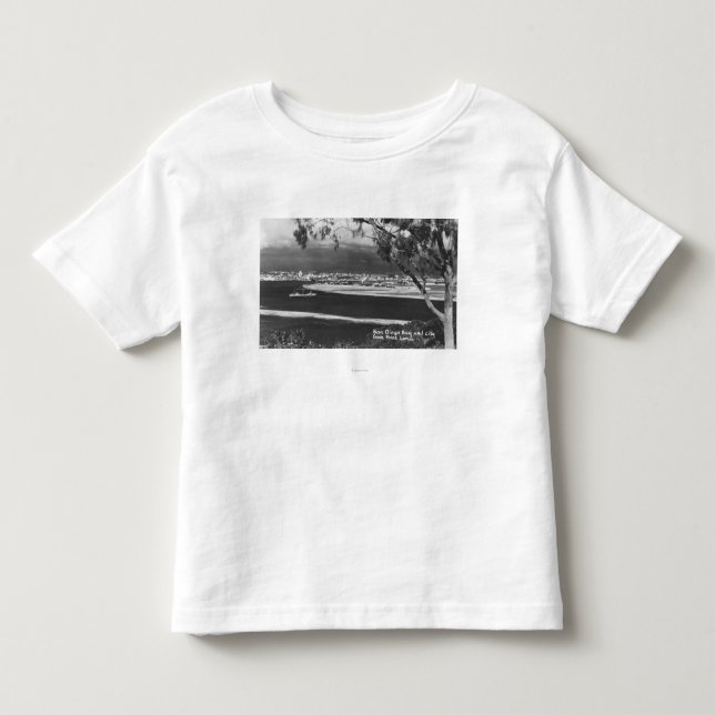 San Diego, CA-Bucht und Stadt vom Point Loma Kleinkind T-shirt (Vorderseite)