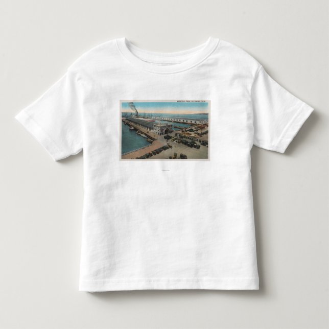 San Diego, CA - städtische Pier-Ufergegend Kleinkind T-shirt (Vorderseite)