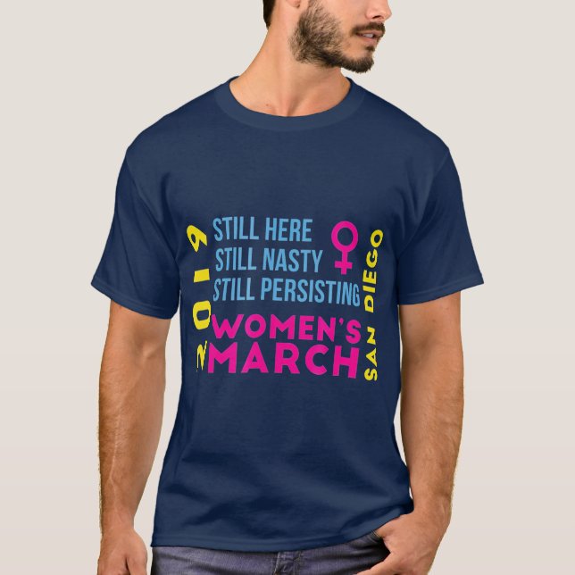 San Diego CA Womens März Januar 2019 Eklig T-Shirt (Vorderseite)