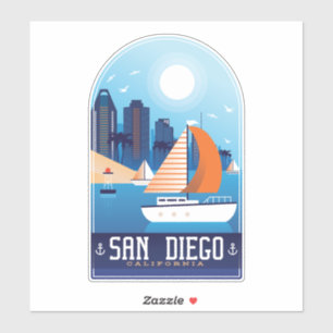 San Diego California Aufkleber