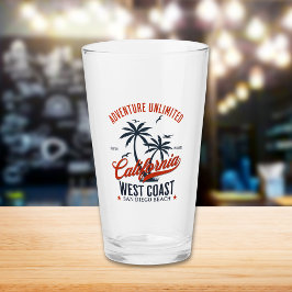 San Diego California Beach Funny San Diego Glas