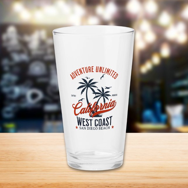 San Diego California Beach Funny San Diego  Glas (Von Creator hochgeladen)