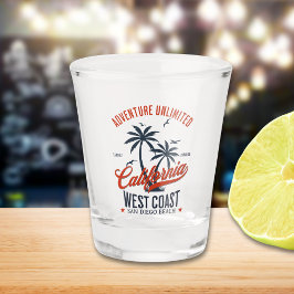 San Diego California Beach Funny San Diego Schnapsglas