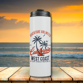 San Diego California Beach Funny San Diego Thermosbecher