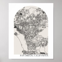 San Diego California Boho Minimal Arch Street Kart