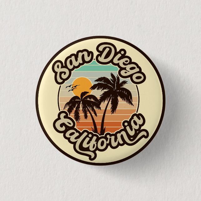 San Diego California Button (Vorderseite)