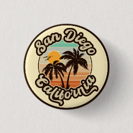 San Diego California Button