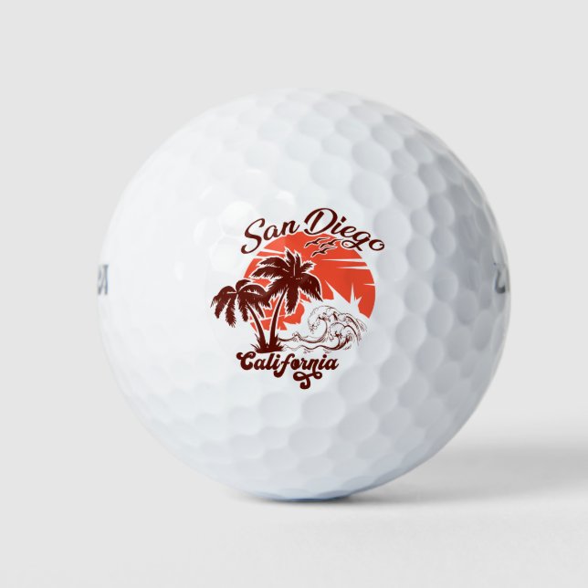 San Diego California Golfball (Vorderseite)