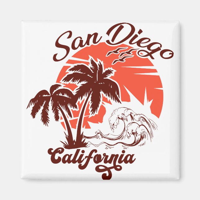 San Diego California Magnet (Vorne)