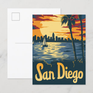San Diego California Postkarte