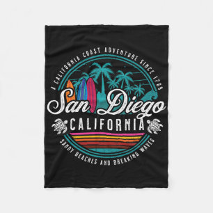 San Diego California Sandy Strände Breaking Waves Fleecedecke
