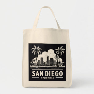 San Diego California Skyline Tragetasche
