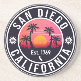San Diego California Sunset Vacation Souvenirs 60e Getränkeuntersetzer