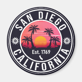 San Diego California Sunset Vacation Souvenirs 60e Magnet