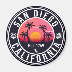 San Diego California Sunset Vacation Souvenirs 60e Magnet