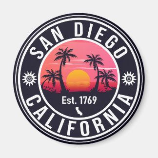 San Diego California Sunset Vacation Souvenirs 60e Magnet