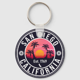 San Diego California Sunset Vacation Souvenirs 60e Schlüsselanhänger