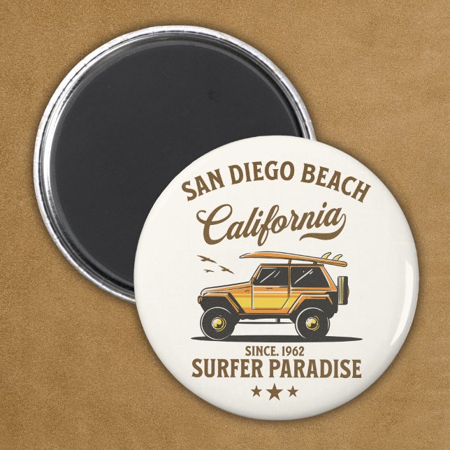 San Diego California Surfer Paradise Magnet (Von Creator hochgeladen)