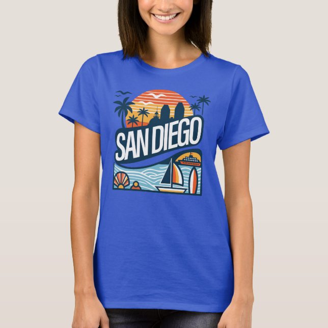 San Diego California T-Shirt (Vorderseite)