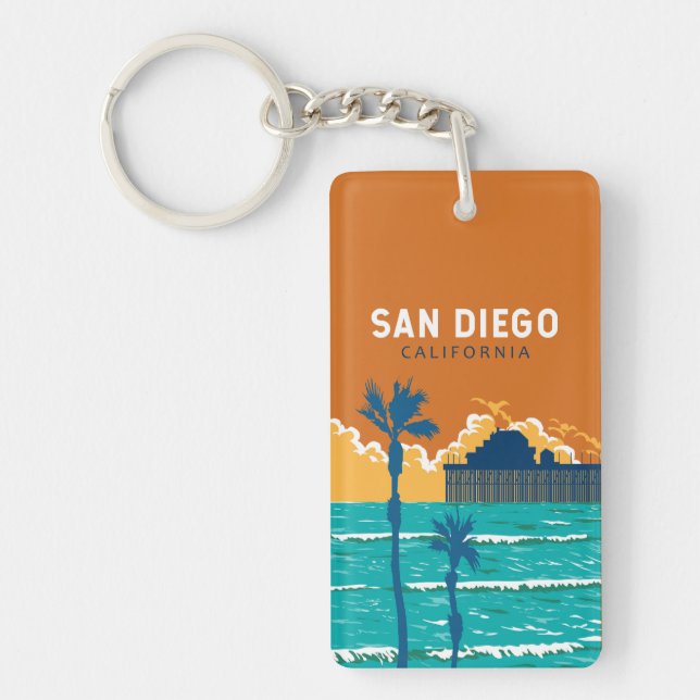 San Diego California Travel Art Vintage (Devant)