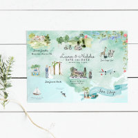 San Diego | Carte Itinéraire De Mariage De Destina