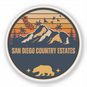 San Diego Country Anwesen, Kalifornien Aufkleber