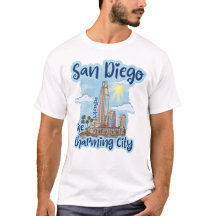 San Diego Das charmante Shirt der Stadt