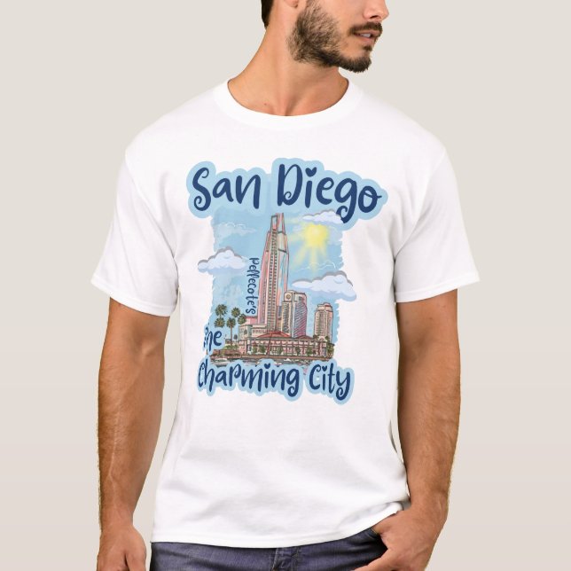 San Diego Das charmante Shirt der Stadt (Vorderseite)