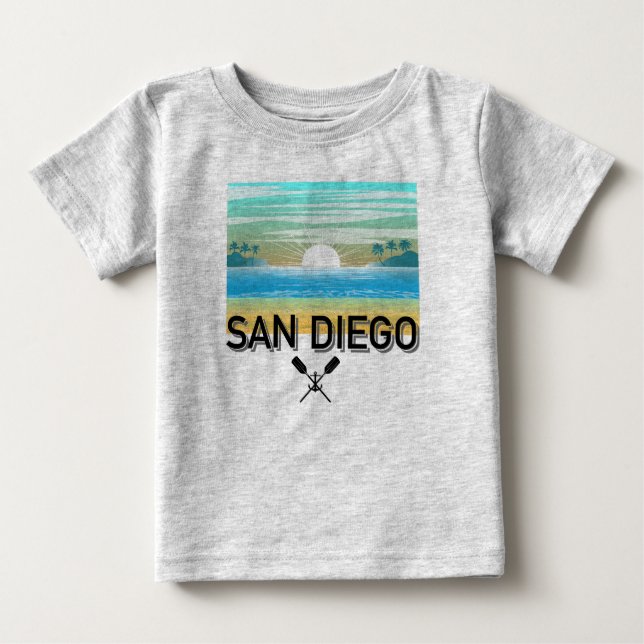 San Diego Design - Baby Fine Jersey T - Shirt (Vorderseite)