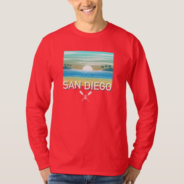 San Diego Design - Basic Long Sleeve T - Shirt (Vorderseite)