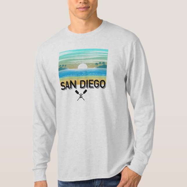 San Diego Design - Basic Long Sleeve T - Shirt (Vorderseite)