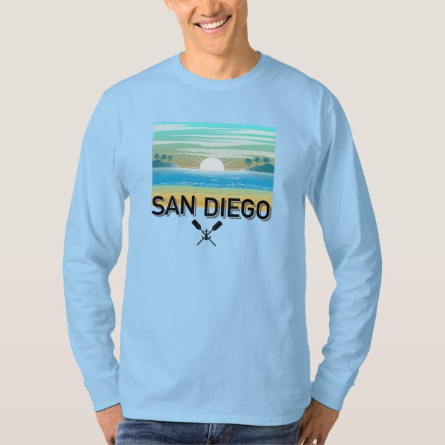 San Diego Design - Basic Long Sleeve T - Shirt (Vorderseite)