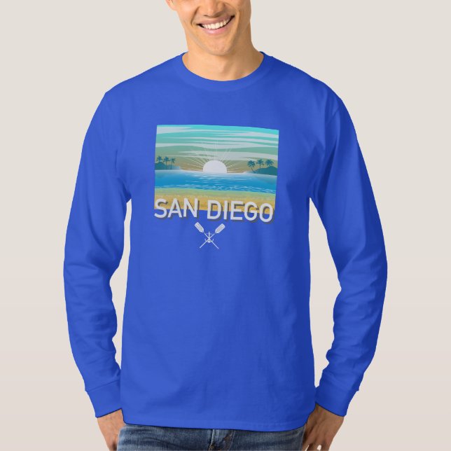 San Diego Design - Basic Long Sleeve T - Shirt (Vorderseite)