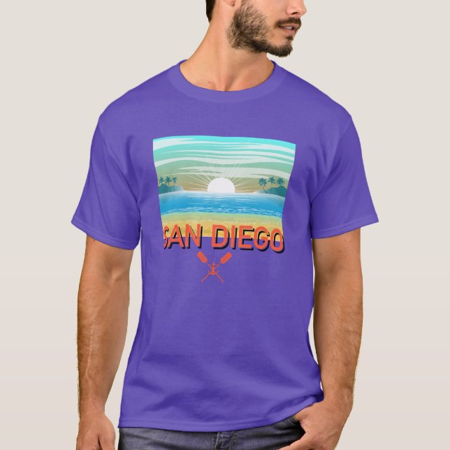 San Diego Design - Dark T - Shirt (Vorderseite)