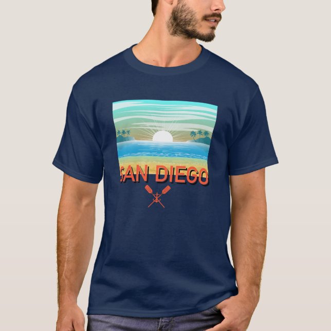 San Diego Design - Dark T - Shirt (Vorderseite)