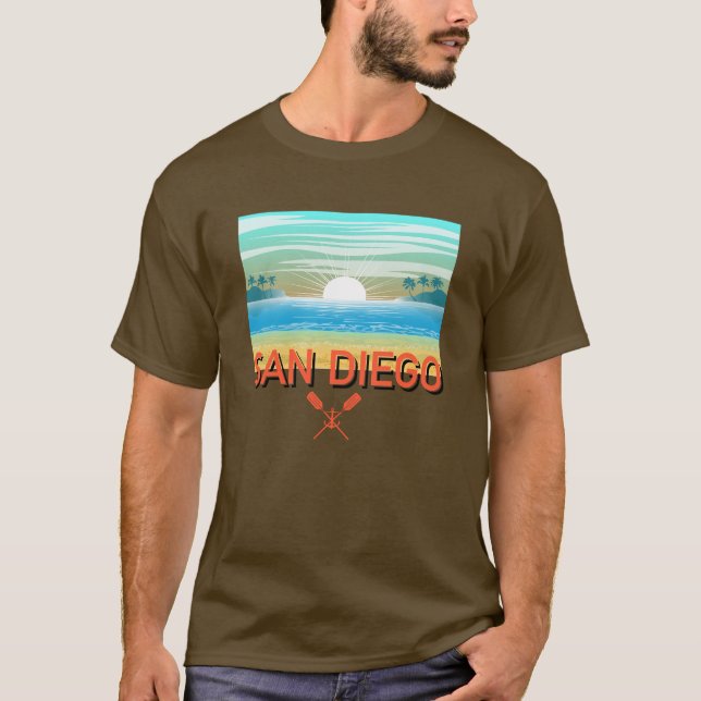 San Diego Design - Dark T - Shirt (Vorderseite)