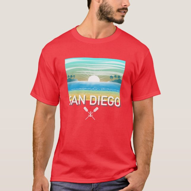 San Diego Design - Dark T - Shirt (Vorderseite)